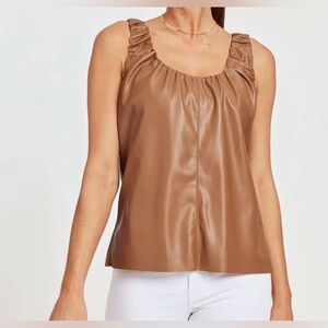 Dolce Cabo Living in Leather Tank NWT Size M